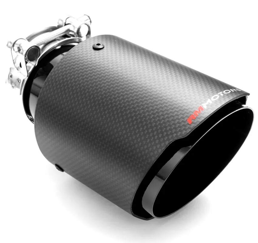 Jen Po Omezenou Doba Karbonová koncovka výfuku RM MOTORS o průměru 89 mm - RMT-C89-13/63 3.5″