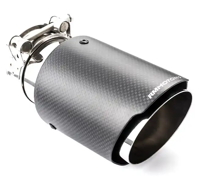 Karbonová koncovka výfuku RM MOTORS o průměru 89 mm - RMT-C89-3/63 3.5″ Akce