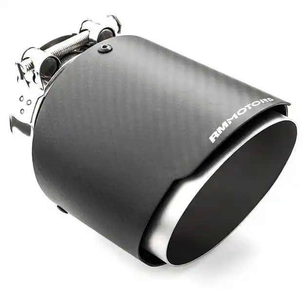 Objednat Nyní Karbonová koncovka výfuku RM MOTORS o průměru 89 mm - RMT-C89-5/63 3.5″