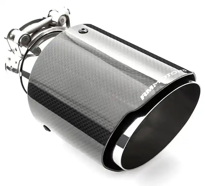 Jen Po Omezenou Doba Karbonová koncovka výfuku RM MOTORS o průměru 89 mm - RMT-C89-9/63 3.5″