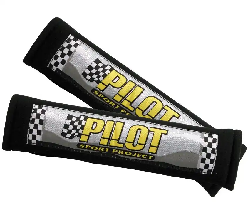 Pouze Dnes Návleky na bezpečnostní pásy PILOT, černé, 2 ks
