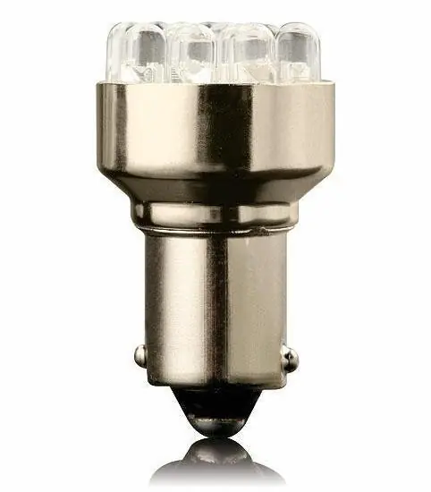 Diodové žárovky BA15S - 12 LED - bílé (2 ks) - Vecta Sleva