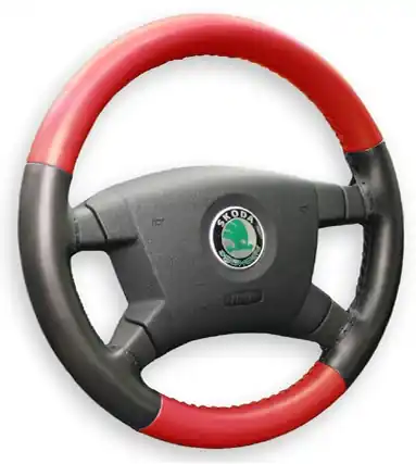 Aktuální Kožený potah volantu MARIA CAVALLO C 43-47 cm, černo červený
