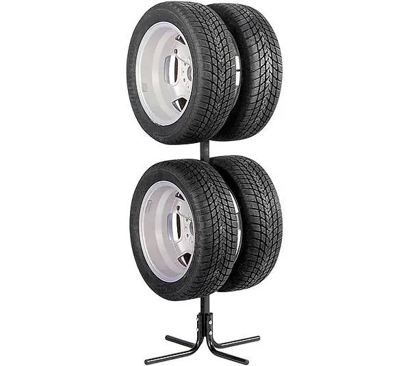 Bezpečná Platba Stojan na pneumatiky PLUS do 17", boční držák na pneumatiky