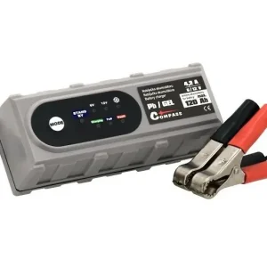Nová Kolekce Inteligentní nabíječka 6/12V s mikroprocesorem 4.2 Amp PB/GEL (4 -120Ah) - Compass