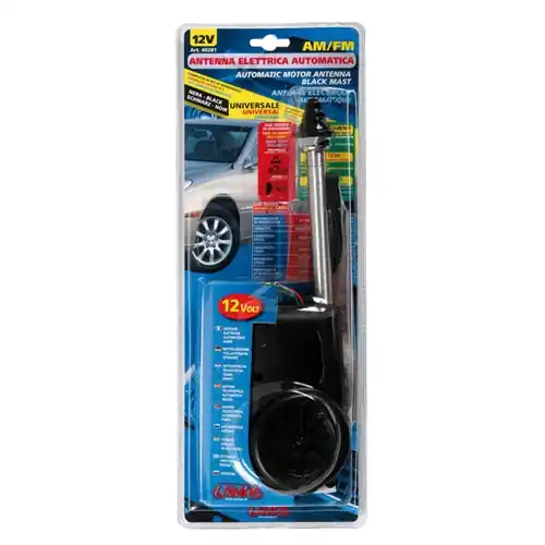 Aktuální Elektrická anténa do blatníku LAMPA na 12V FM/AM
