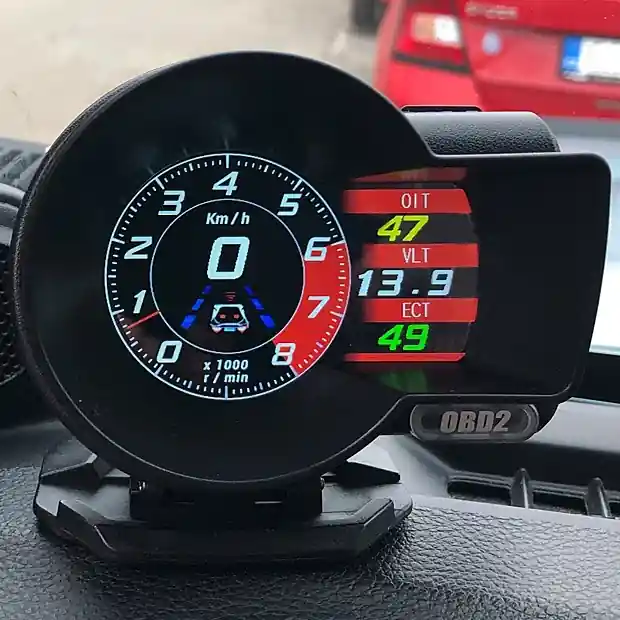 Palubní sportovní LCD displej do auta s GPS pro jednotku OBD 2 Ihned K Objednání