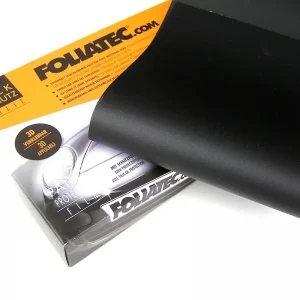 3D černá matná ochranná fólie na auto FOLIATEC, 165 x 17 cm Cenová Bomba