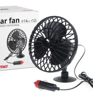 Ventilátor do auta AMIO, 12V 14 cm, plastový s přisavkou Objednat Nyní