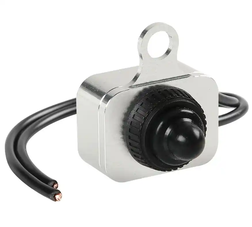 Vodotěsný spínač na motorku LAMPA ON & OFF 12V 6A, stříbrný Nejlepší Cena