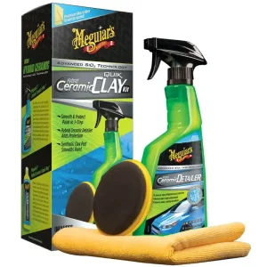 Sada pro dekontaminaci laku MEGUIARS Hybrid Ceramic Quik Clay Kit, s hybridním keramickým lubrikantem Akce