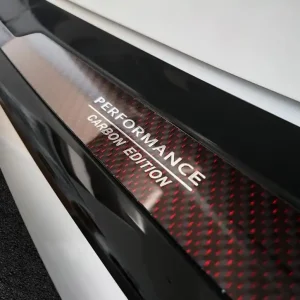 Přímo Od Výrobce Nerezový kryt prahu zadních dveří BMW X3 G01 M-Paket (od roku 2017>) - RED CARBON - Avisa