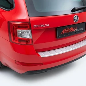 Víkendová Akce Kryt prahu zadních dveří Škoda Octavia IV Combi (2020 - 2024) plastový stříbrný MILOTEC