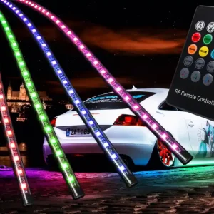 LED podsvícení podvozku MULTICOLOR s dálkovým ovládáním - 2x 90 cm / 2x 120 cm Poslední Šance