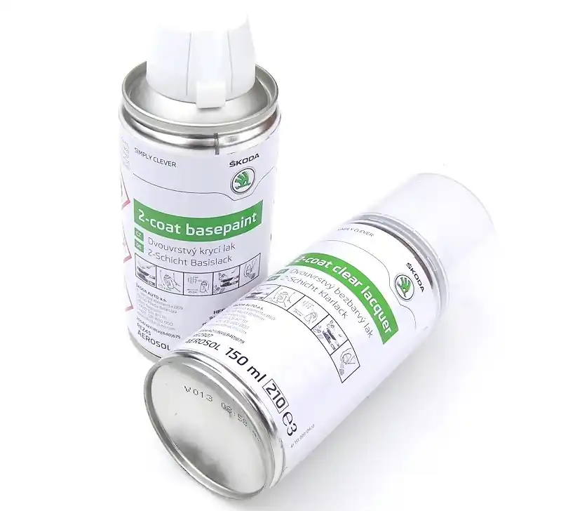 Barva Škoda modrá Energy V5F/K4K4 + dvouvrstvý bezbarvý lak (150 ml + 150 ml) Značkový