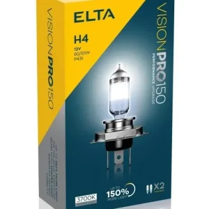 Žárovky H4 Elta VISION PRO 150 se 150% světla navíc (TWIN PACK 2 ks) Oblíbený
