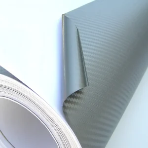 Vysoce Kvalitní Karbonová stříbrná 3D fólie na auto (50 x 150 cm) - Comply Performance