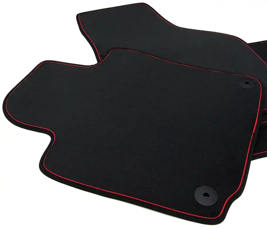 Textilní autokoberce Porsche Panamera I (2009 - 2016) s fixací a červeným lemem REDLINE Nakupujte Hned
