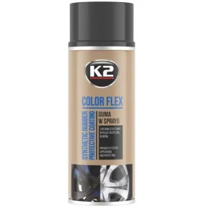 Novinka Fólie ve spreji, černý matný plasti dip K2 COLOR FLEX, 400 ml