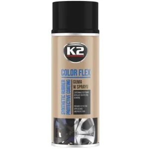 Fólie ve spreji, černý lesklý plasti dip K2 COLOR FLEX, 400 ml Speciální Cena