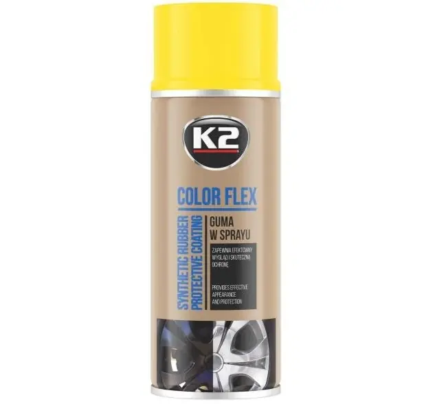 Fólie ve spreji, žlutý plasti dip K2 COLOR FLEX, 400 ml Poslední Šance