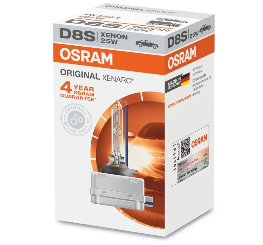 Xenonová výbojka D8S OSRAM ORIGINAL 4500K 25W 66548 Finální Výprodej