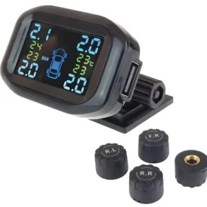 TPMS systém pro kontrolu tlaku a teploty pneumatik - Amio TPMS-2 Značkový