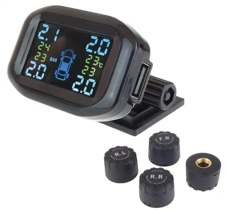 TPMS systém pro kontrolu tlaku a teploty pneumatik - Amio TPMS-2 Značkový