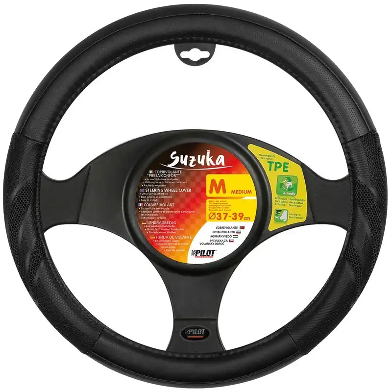 Potah volantu 37-39 cm LAMPA SUZUKA, černý Top Prodej