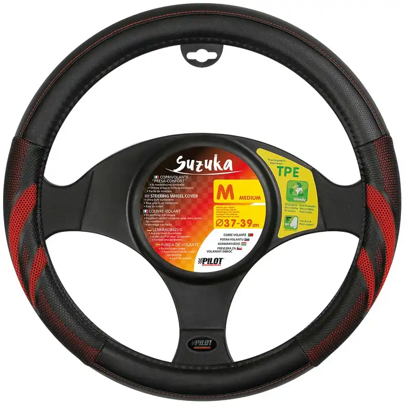Kup Teď Potah volantu 37-39 cm LAMPA SUZUKA, červený
