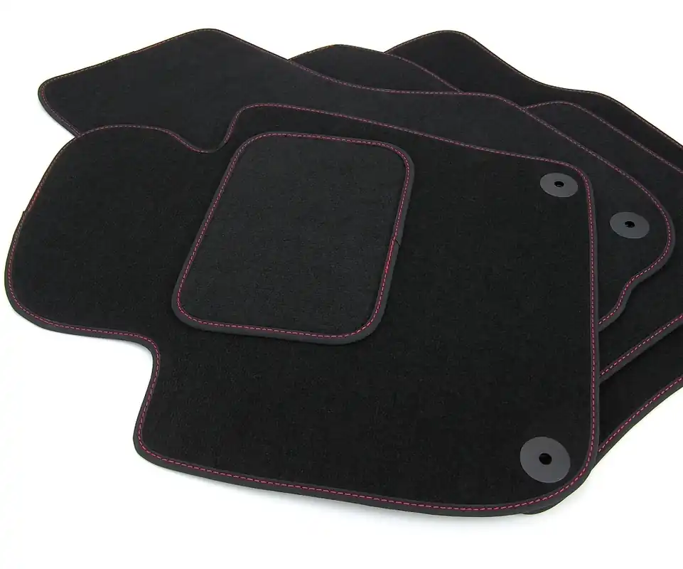 Nejlepší Cena Textilní autokoberce Škoda Superb II (2008 - 2015) s fixací VELVET s červenou nití