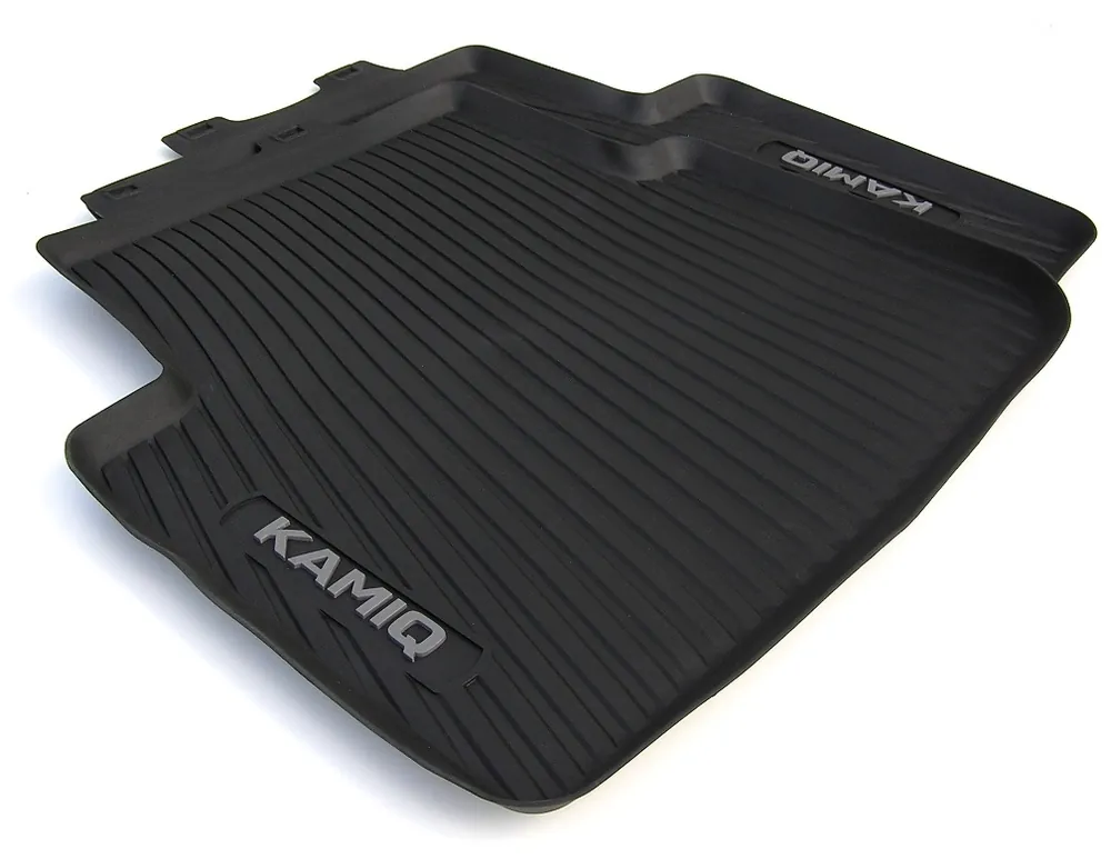 Zadní gumové koberce Škoda Kamiq (od roku 2019>) - se zvýšeným okrajem - originál 658061512 Poslední Šance