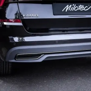Objednat Nyní Sportovní imitace výfuku s lištou Škoda Kamiq (2019 - 2024) černé MILOTEC