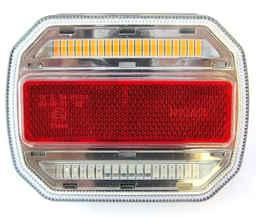 LED dynamické světlo na přívěsy TT Technology, 4 funkce, 118x93 mm, pravé Dokud Zásoby Vydrží