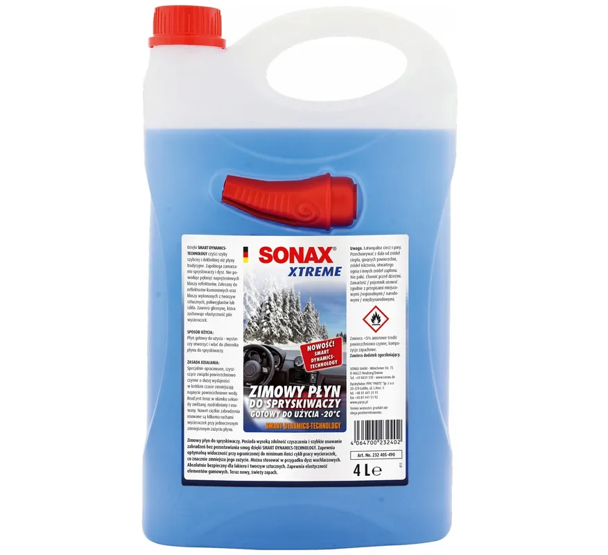 Expresní Doručení Zimní kapalina do ostřikovačů z řady XTREME do (-20°C) - Sonax (4 litry)