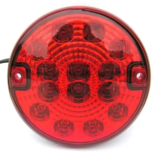 Mlhové kulaté červené LED světlo 14 LED 12/24V 140 mm TT Technology Rychlé Dodání