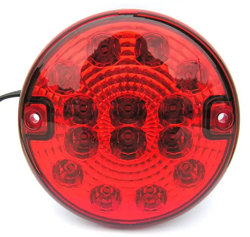 Mlhové kulaté červené LED světlo 14 LED 12/24V 140 mm TT Technology Rychlé Dodání