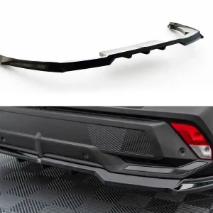 Finální Výprodej Peugeot 408 Mk1, středový spoiler pod zadní nárazník s žebrováním, Maxton Design