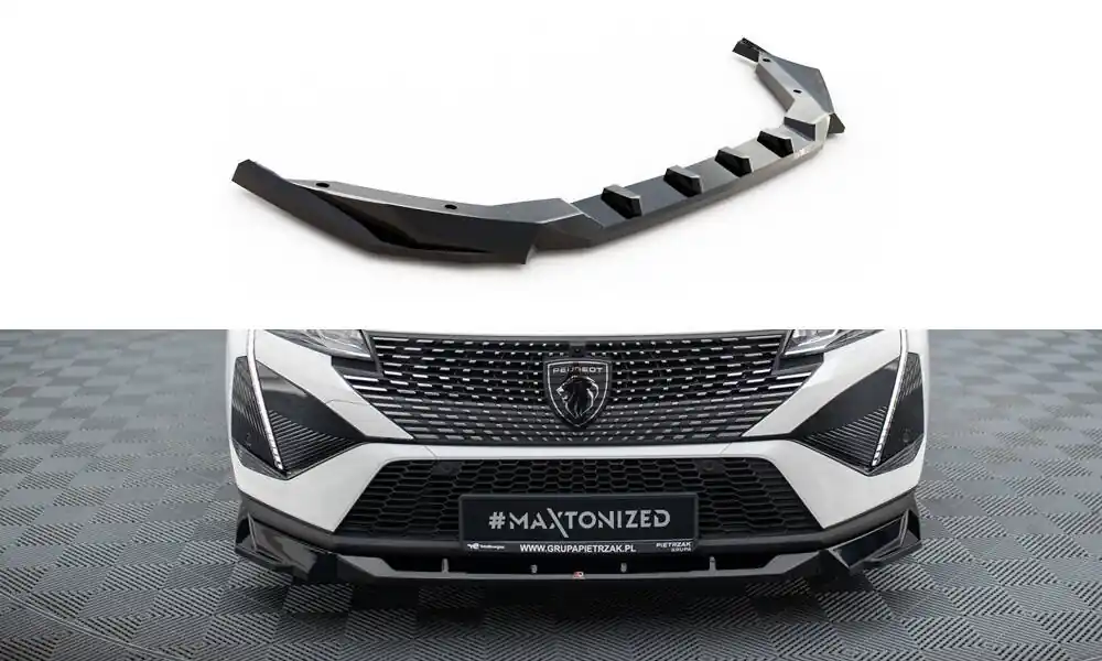 Peugeot 408 Mk1, spoiler pod přední nárazník, Maxton Design Nová Kolekce