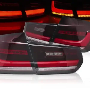 Jen Po Omezenou Doba BMW F30 11-18, zadní LED BAR světla čirá s dynamickým blinkrem SEQ