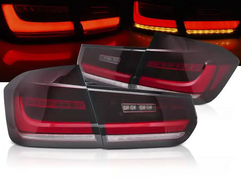 Jen Po Omezenou Doba BMW F30 11-18, zadní LED BAR světla čirá s dynamickým blinkrem SEQ