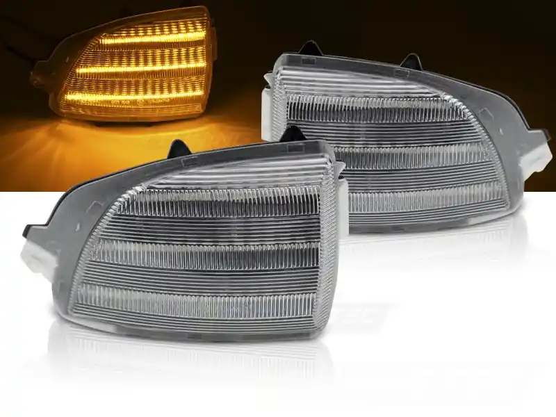 Volvo XC70 III 2008-2016 - LED blikače do zrcátek čiré Dokud Zásoby Vydrží