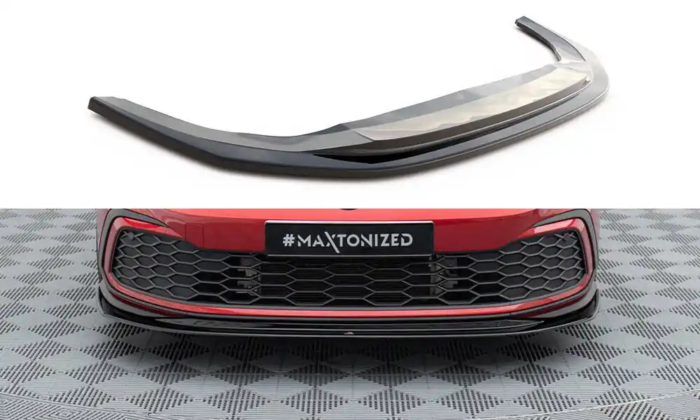 Volkswagen Golf GTI Mk8 / GTE Mk8 / R-Line, spoiler pod přední nárazník ver.6, Maxton design Originální