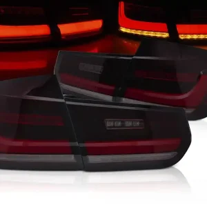 Rychlé Dodání BMW F30 11-18, zadní LED BAR světla kouřová s dynamickým blinkrem SEQ