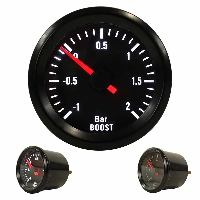 Cenový Hit Přídavný budík Youngtimer Rally TLAK TURBA s LED podsvícením