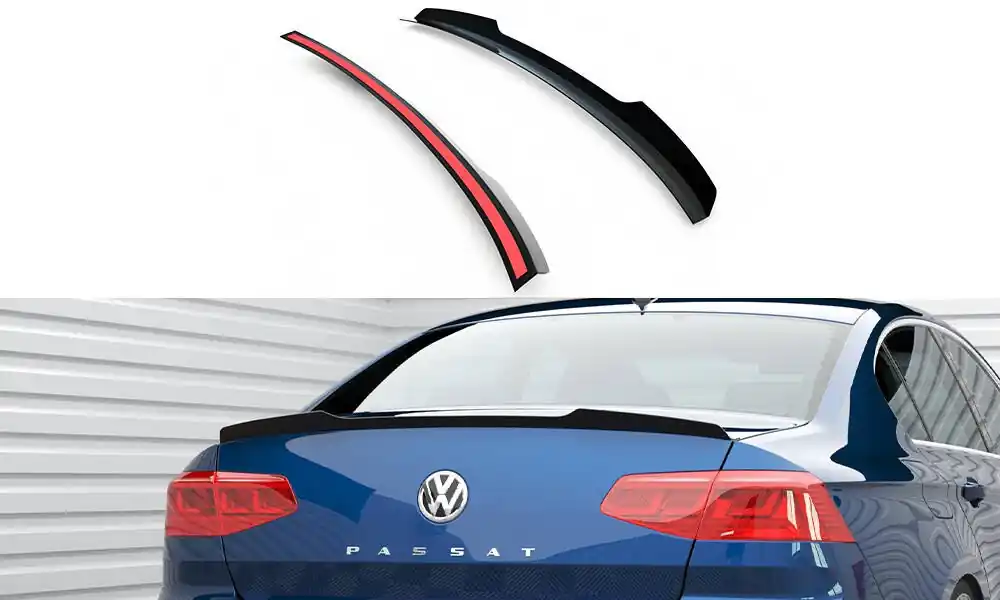 Vrácení Zdarma Volkswagen Passat Mk8 (B8) R-Line, prodloužení spoileru, Maxton Design