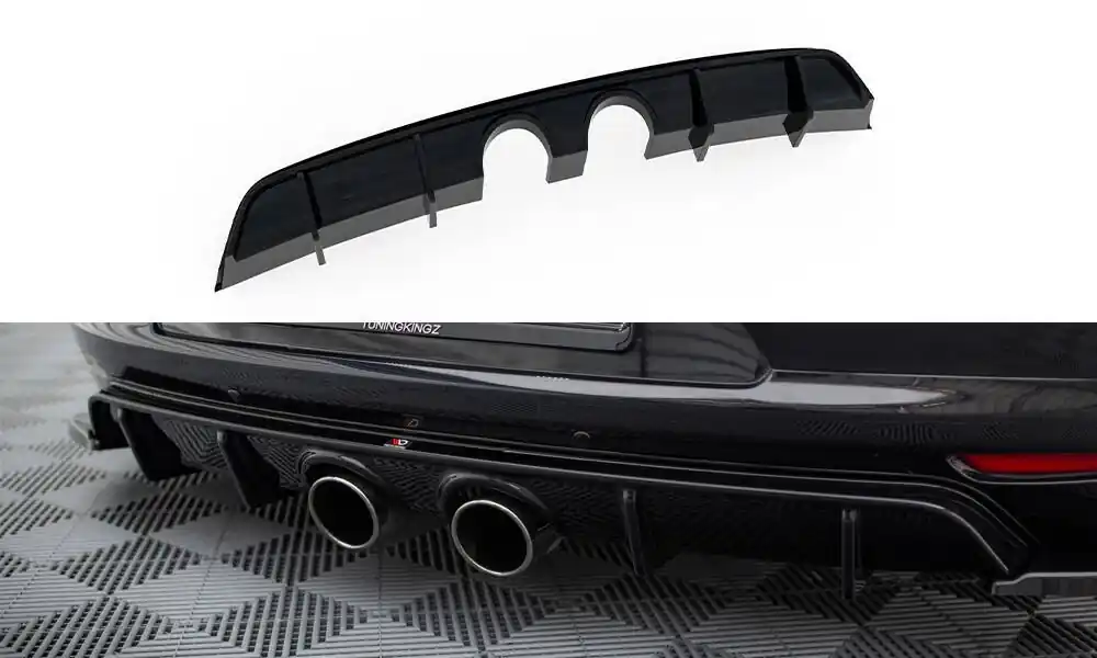 Nejlepší Volba Volkswagen Scirocco Mk3 s výfukem R32, vložka zadního nárazníku ver.2, Maxton Design