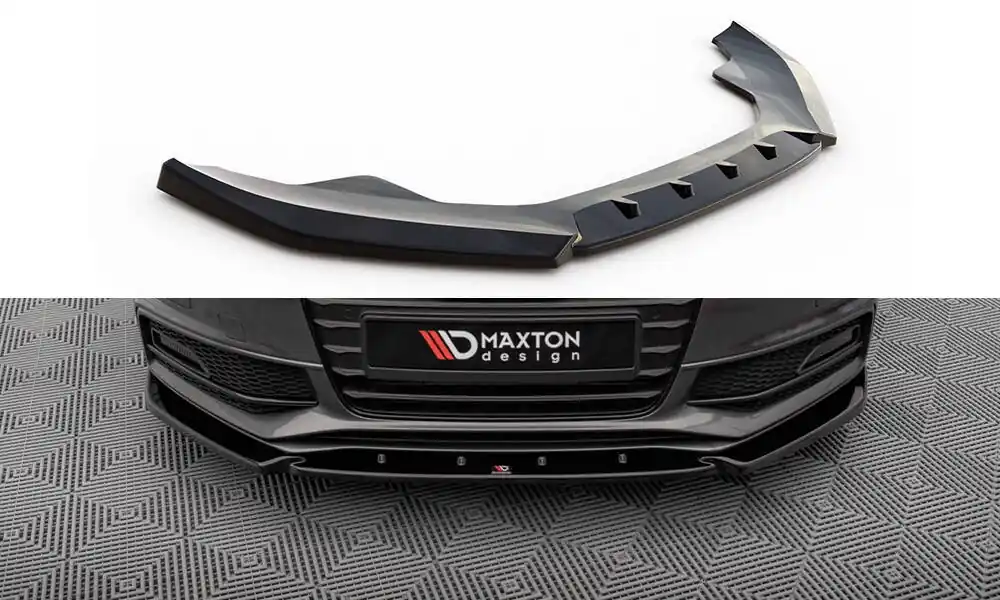Originální Audi A4 B8 FL Sedan/Avant S-Line / S4 B8 FL, spoiler pod přední nárazník ver.3, Maxton design