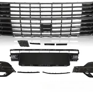 Originální VW T6.1 20- Mřížka s díly nárazníku GLOSSY BLACK