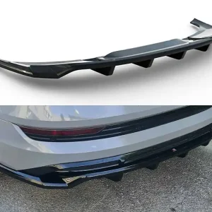Nízká Cena Audi E-Tron S-Line, středový spoiler pod zadní nárazník s žebrováním, Maxton Design